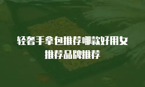 轻奢手拿包推荐哪款好用女推荐品牌推荐