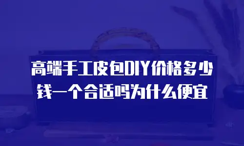 高端手工皮包DIY价格多少钱一个合适吗为什么便宜