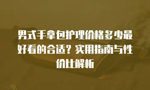 男式手拿包护理价格多少最好看的合适？实用指南与性价比解析