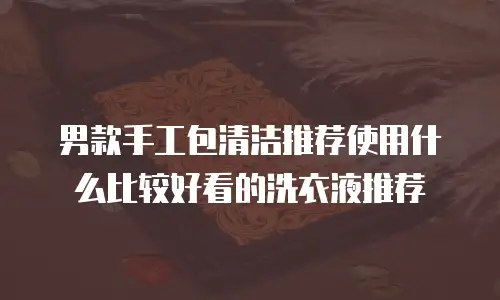 男款手工包清洁推荐使用什么比较好看的洗衣液推荐