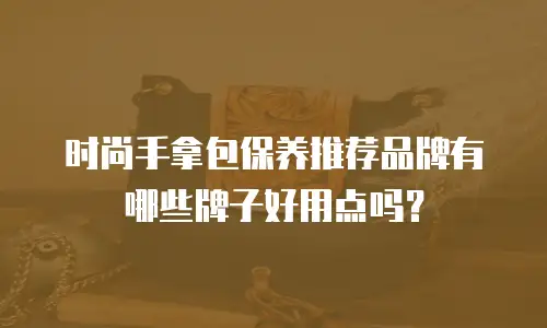 时尚手拿包保养推荐品牌有哪些牌子好用点吗？