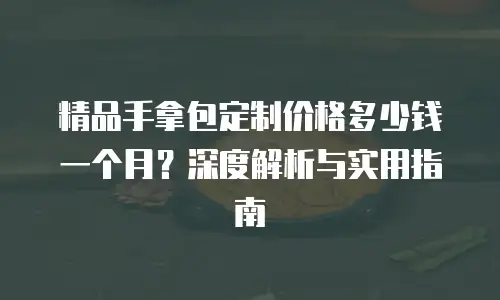 精品手拿包定制价格多少钱一个月？深度解析与实用指南