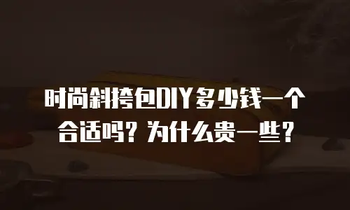 时尚斜挎包DIY多少钱一个合适吗？为什么贵一些？