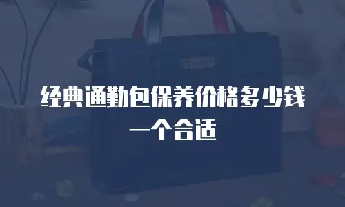 经典通勤包保养价格多少钱一个合适