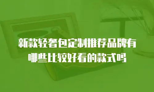 新款轻奢包定制推荐品牌有哪些比较好看的款式吗