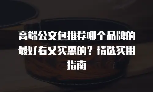 高端公文包推荐哪个品牌的最好看又实惠的？精选实用指南