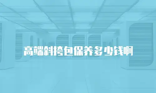 高端斜挎包保养多少钱啊