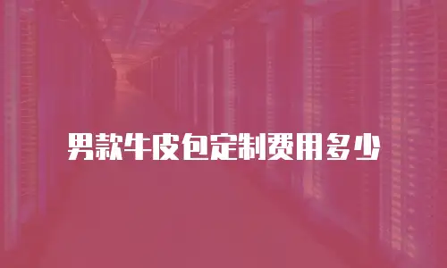男款牛皮包定制费用多少