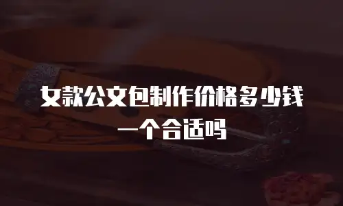 女款公文包制作价格多少钱一个合适吗