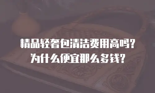 精品轻奢包清洁费用高吗？为什么便宜那么多钱？