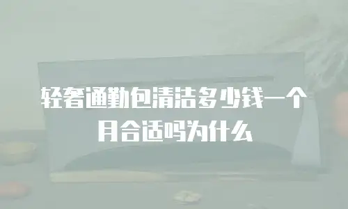 轻奢通勤包清洁多少钱一个月合适吗为什么