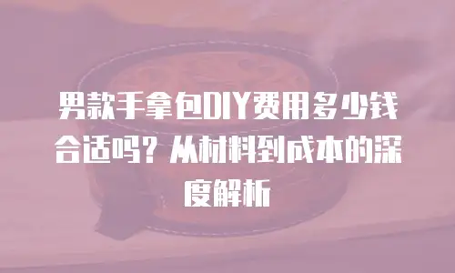 男款手拿包DIY费用多少钱合适吗？从材料到成本的深度解析