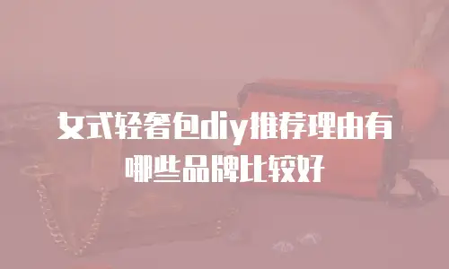 女式轻奢包diy推荐理由有哪些品牌比较好