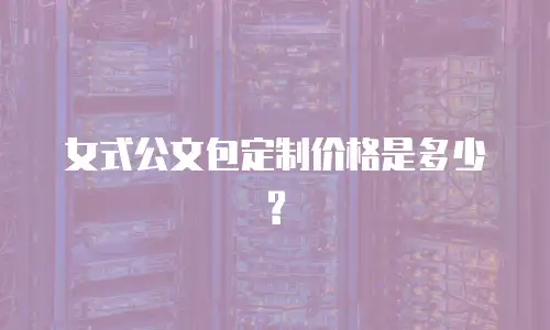 女式公文包定制价格是多少?
