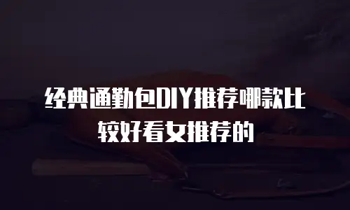 经典通勤包DIY推荐哪款比较好看女推荐的