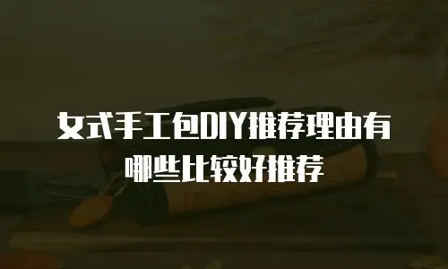 女式手工包DIY推荐理由有哪些比较好推荐