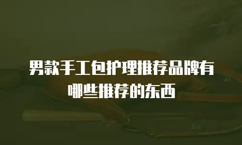 男款手工包护理推荐品牌有哪些推荐的东西