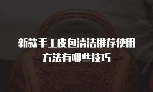 新款手工皮包清洁推荐使用方法有哪些技巧