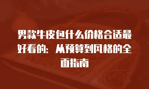 男款牛皮包什么价格合适最好看的：从预算到风格的全面指南