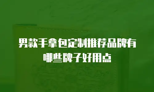男款手拿包定制推荐品牌有哪些牌子好用点