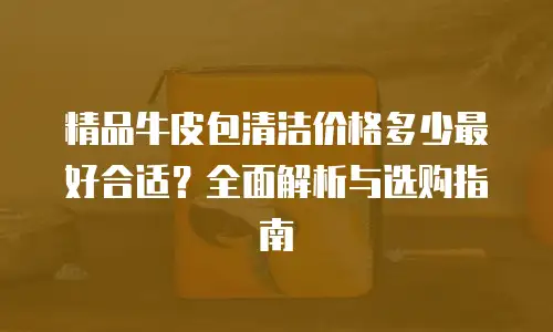 精品牛皮包清洁价格多少最好合适？全面解析与选购指南
