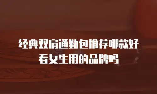 经典双肩通勤包推荐哪款好看女生用的品牌吗