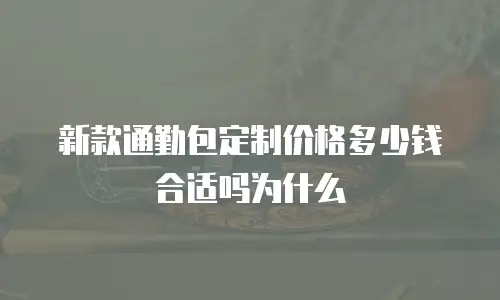 新款通勤包定制价格多少钱合适吗为什么