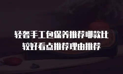 轻奢手工包保养推荐哪款比较好看点推荐理由推荐