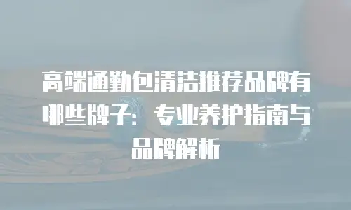 高端通勤包清洁推荐品牌有哪些牌子：专业养护指南与品牌解析