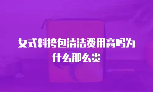 女式斜挎包清洁费用高吗为什么那么贵