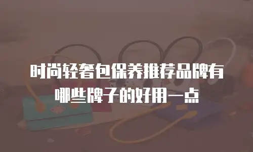 时尚轻奢包保养推荐品牌有哪些牌子的好用一点