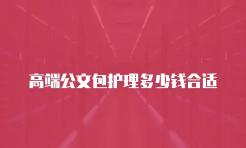 高端公文包护理多少钱合适