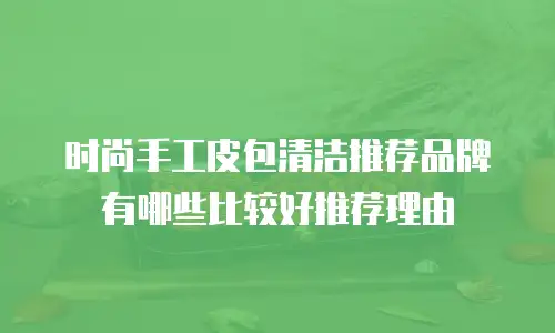 时尚手工皮包清洁推荐品牌有哪些比较好推荐理由