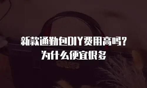 新款通勤包DIY费用高吗？为什么便宜很多