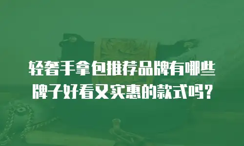 轻奢手拿包推荐品牌有哪些牌子好看又实惠的款式吗？