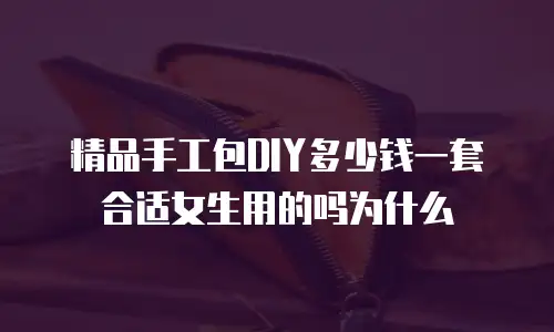 精品手工包DIY多少钱一套合适女生用的吗为什么