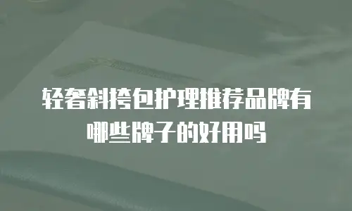 轻奢斜挎包护理推荐品牌有哪些牌子的好用吗