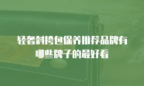 轻奢斜挎包保养推荐品牌有哪些牌子的最好看