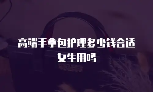 高端手拿包护理多少钱合适女生用吗