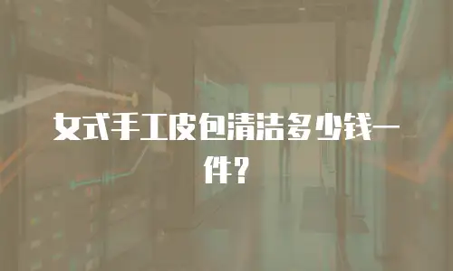 女式手工皮包清洁多少钱一件？
