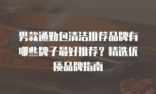 男款通勤包清洁推荐品牌有哪些牌子最好推荐？精选优质品牌指南