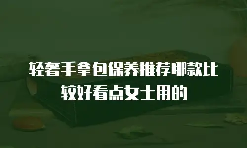 轻奢手拿包保养推荐哪款比较好看点女士用的