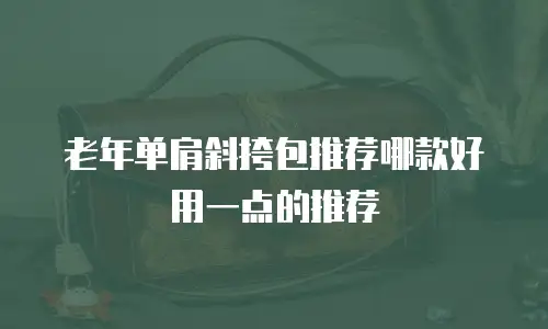 老年单肩斜挎包推荐哪款好用一点的推荐
