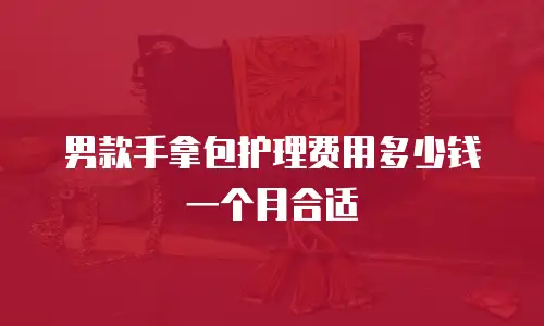 男款手拿包护理费用多少钱一个月合适