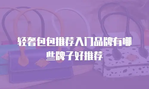 轻奢包包推荐入门品牌有哪些牌子好推荐