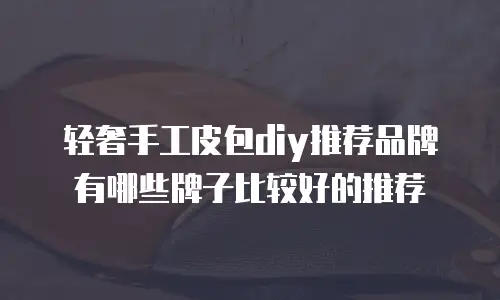 轻奢手工皮包diy推荐品牌有哪些牌子比较好的推荐
