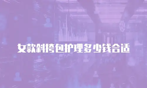 女款斜挎包护理多少钱合适