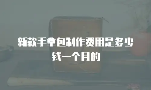 新款手拿包制作费用是多少钱一个月的