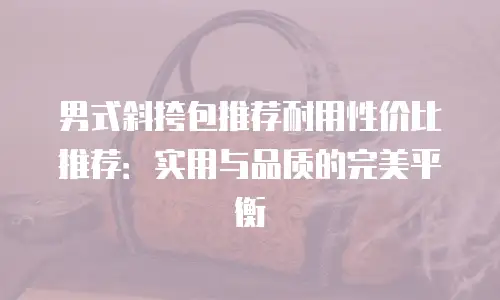 男式斜挎包推荐耐用性价比推荐：实用与品质的完美平衡