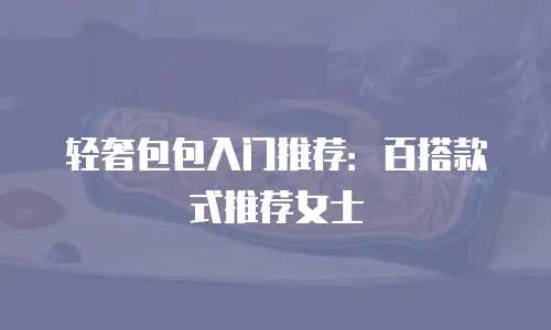 轻奢包包入门推荐：百搭款式推荐女士